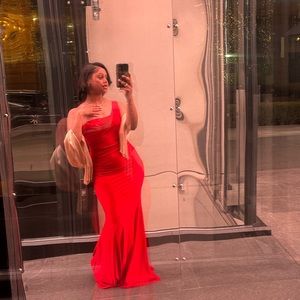 Elegant red formal dress